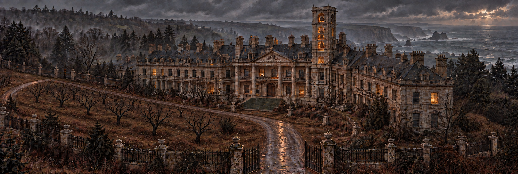 Eldritch Manor beside the Atlantic